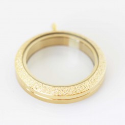 Yellow Gold Stardust Screw Top Locket